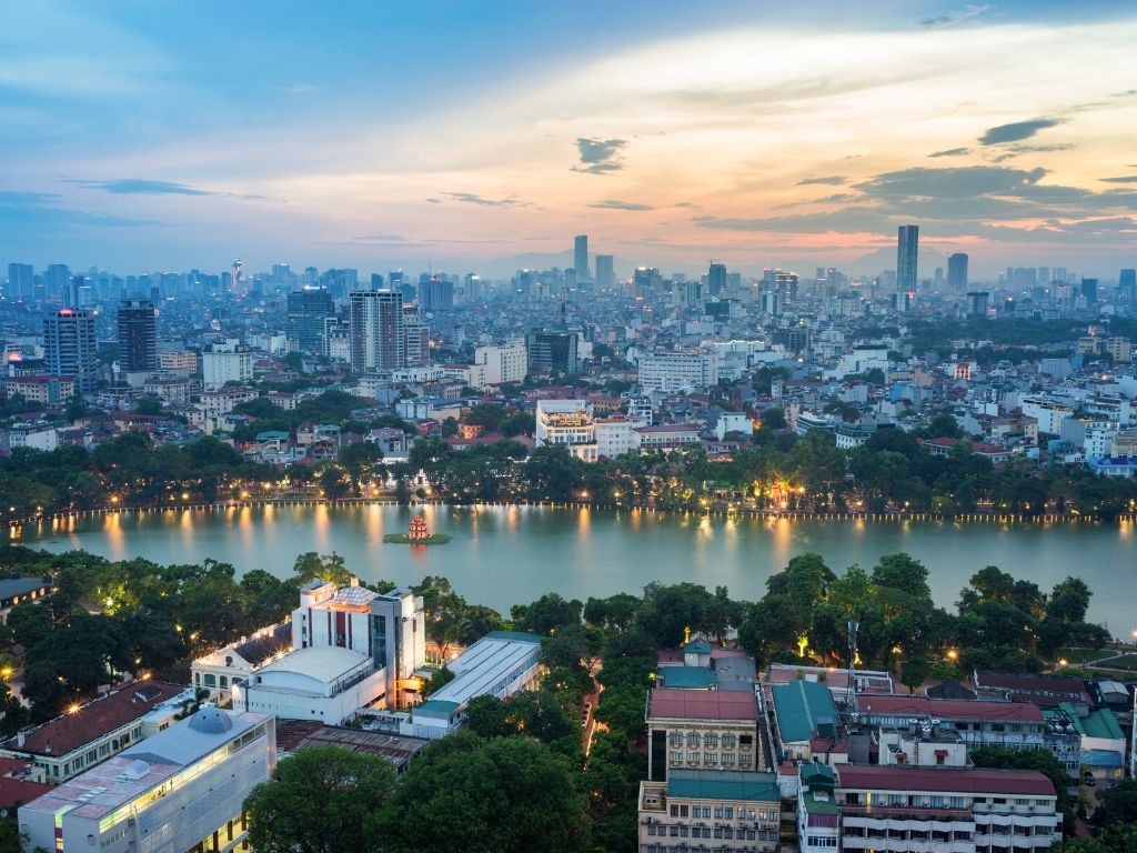 Onde fica Hanoi no Vietname